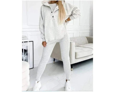 Women’s Off Shoulder Sweatshirt & Leggings Set