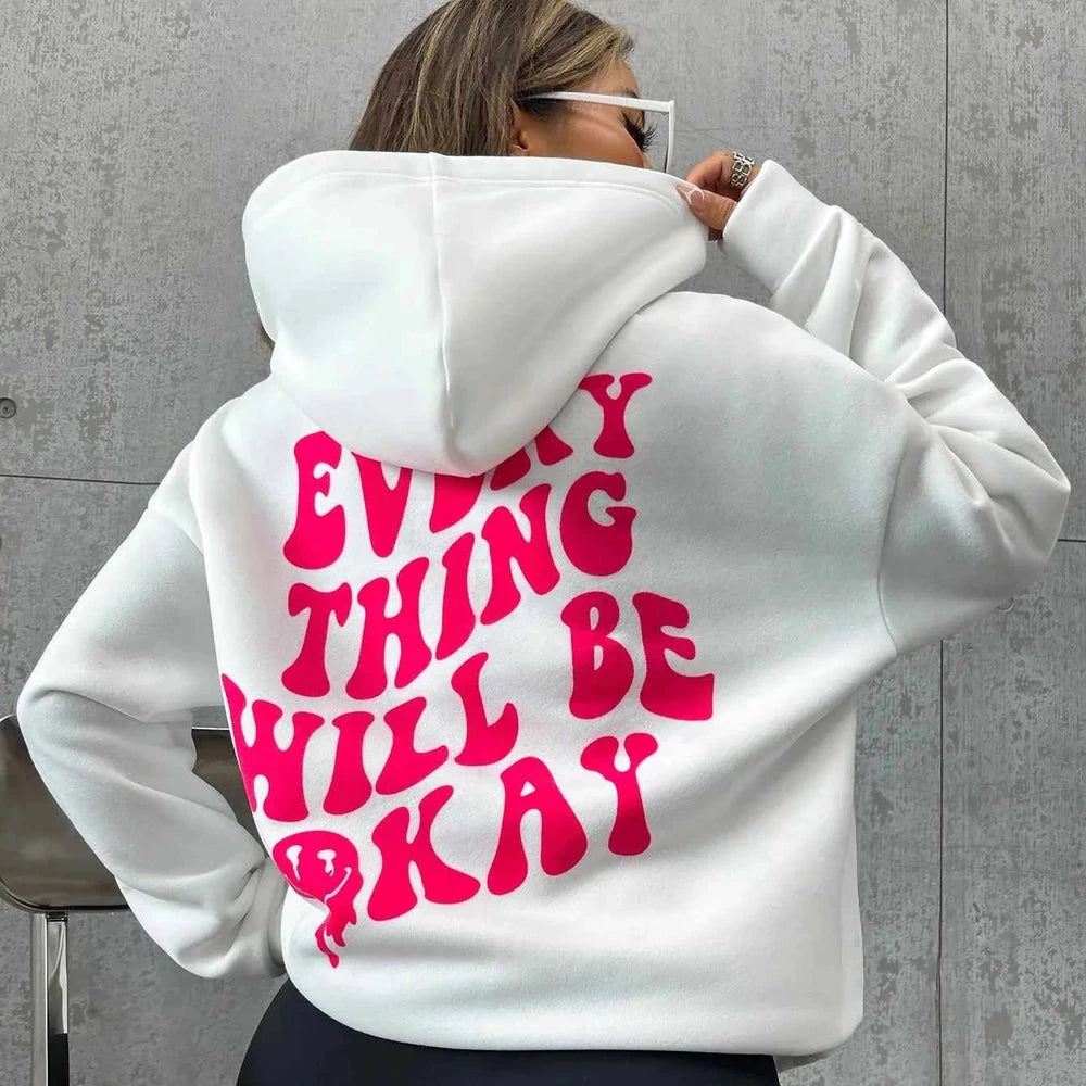Everything Will Be Okay Graphic Hoodie