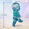 Baby Squishy Oversized Glossy Sparkling Soft Rubber Stress Relief Toy Blue