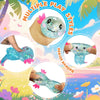 Glitter Axolotls Squishies Toy, Stretchy Axolotls Stress Ball, Fidget Toy for Anxiety Relief and Sensory Play, Pocket Size Squeeze Toys Gift for Kids Teens Adults.(Blue