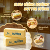 2PCS Butter Squishy – Slow Rising Butter Squishy Toy, Realistic Food Fidget Toys for Adults, Soft PU Material, Sensory Anxiety Relief & Focus Aid, Portable 5.5 Inch Squishy Butter for Office & Home
