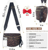 Bum Bag Crossbody Bag for Women | Spacious Bum Bags | Nylon Crossbody Fanny Packs | Leopard Purse Belt Wallet (Colour Bum Bag-Brown Leopard)
