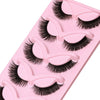 5 Pairs Cat Eye Lashes Faux Mink Eyelashes Natural Long Manga Lashes Winged End Eye Elongated Eyelashes Fake Lashes Makeup