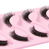 5 Pairs Cat Eye Lashes Faux Mink Eyelashes Natural Long Manga Lashes Winged End Eye Elongated Eyelashes Fake Lashes Makeup