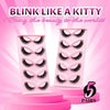 5 Pairs Cat Eye Lashes Faux Mink Eyelashes Natural Long Manga Lashes Winged End Eye Elongated Eyelashes Fake Lashes Makeup
