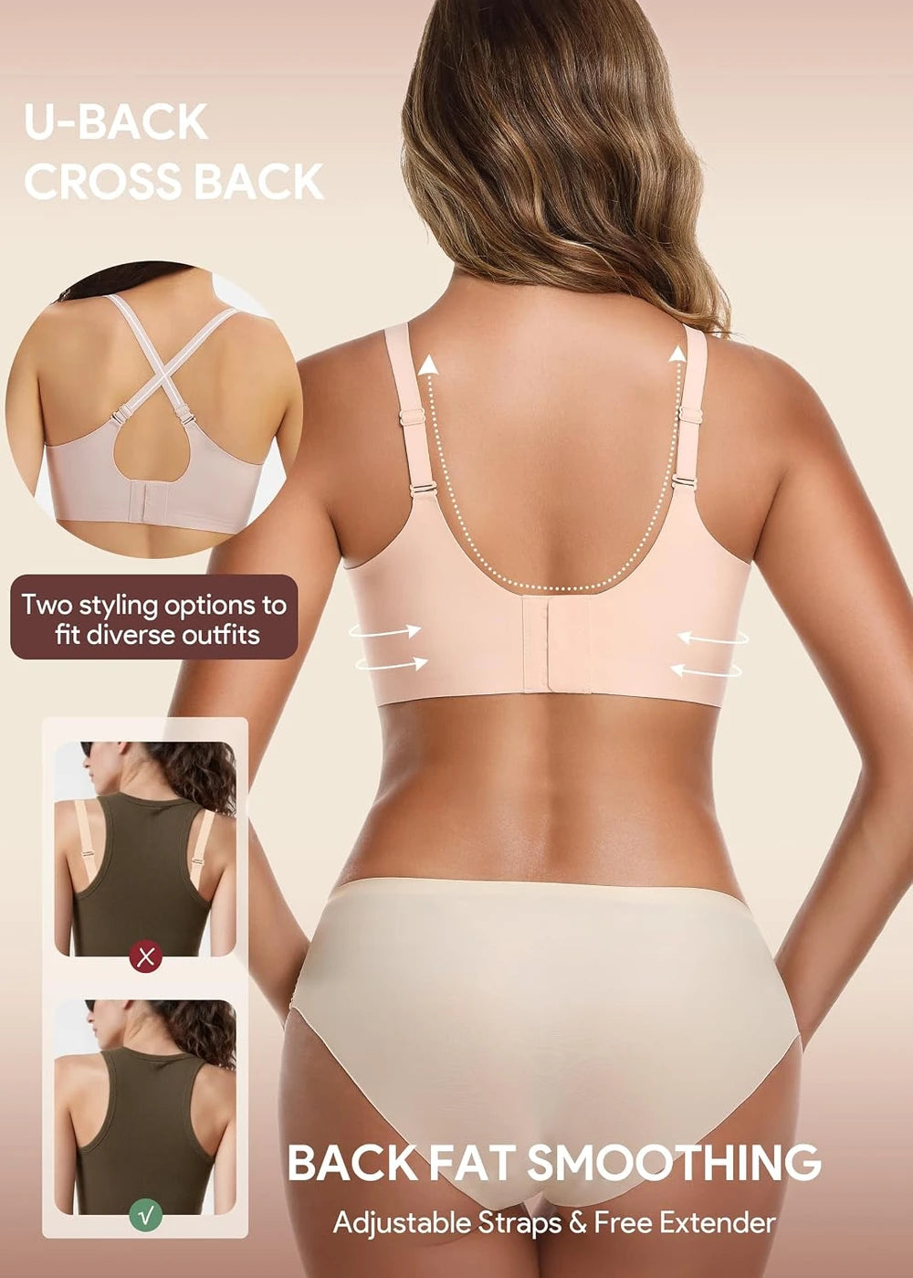 Seamless Wireless Jelly Bra Set