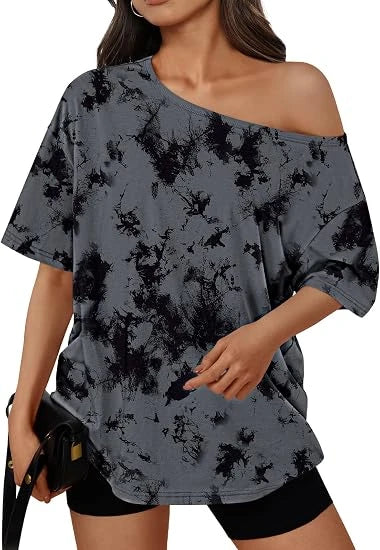Trendy Queen Off Shoulder Oversized T-Shirt