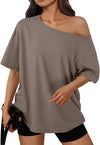 Trendy Queen Off Shoulder Oversized T-Shirt
