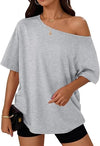 Trendy Queen Off Shoulder Oversized T-Shirt
