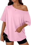 Trendy Queen Off Shoulder Oversized T-Shirt