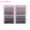 DIY Daily Natural Thick Segment Single Cluster False Eyelashes
