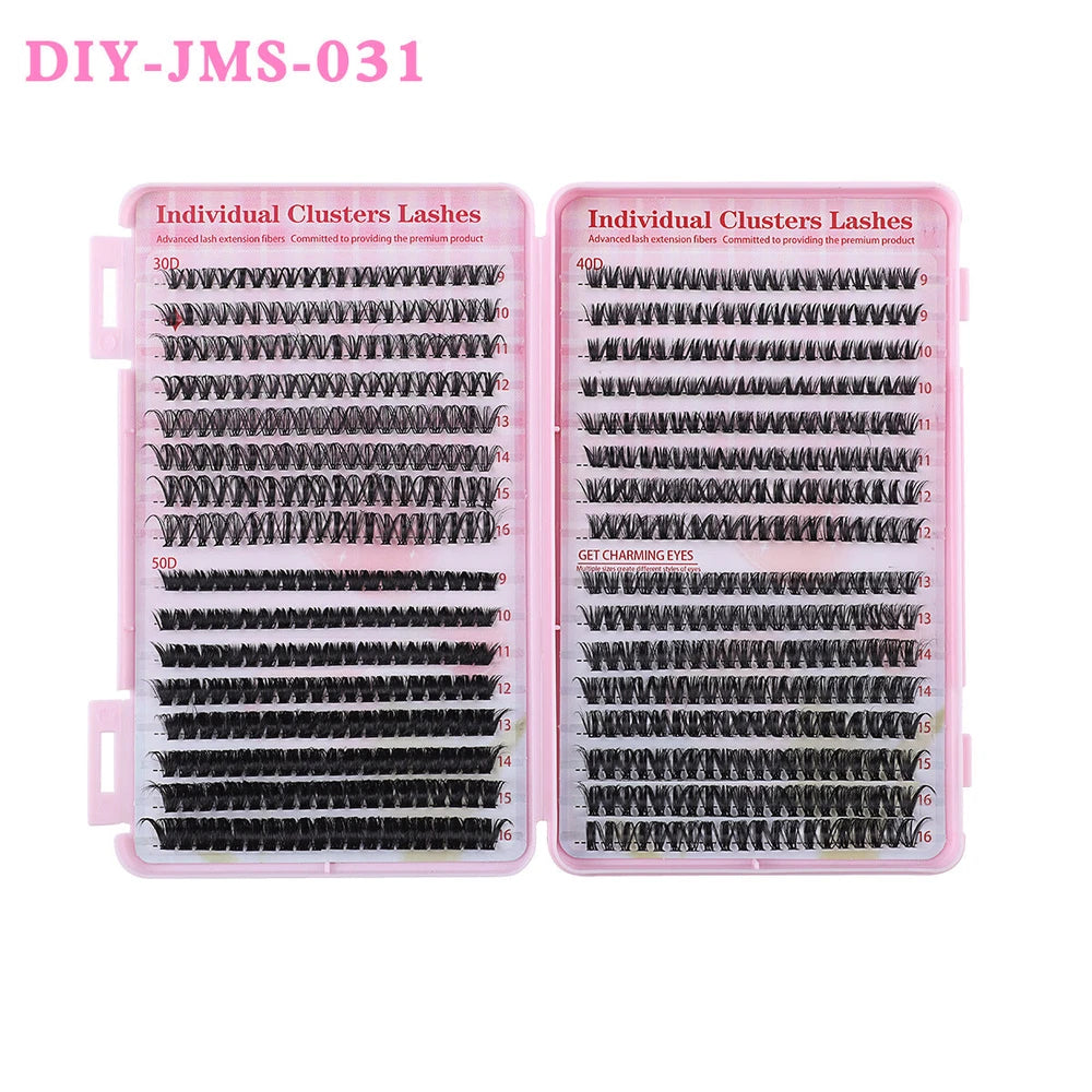 DIY Daily Natural Thick Segment Single Cluster False Eyelashes