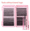 DIY Daily Natural Thick Segment Single Cluster False Eyelashes