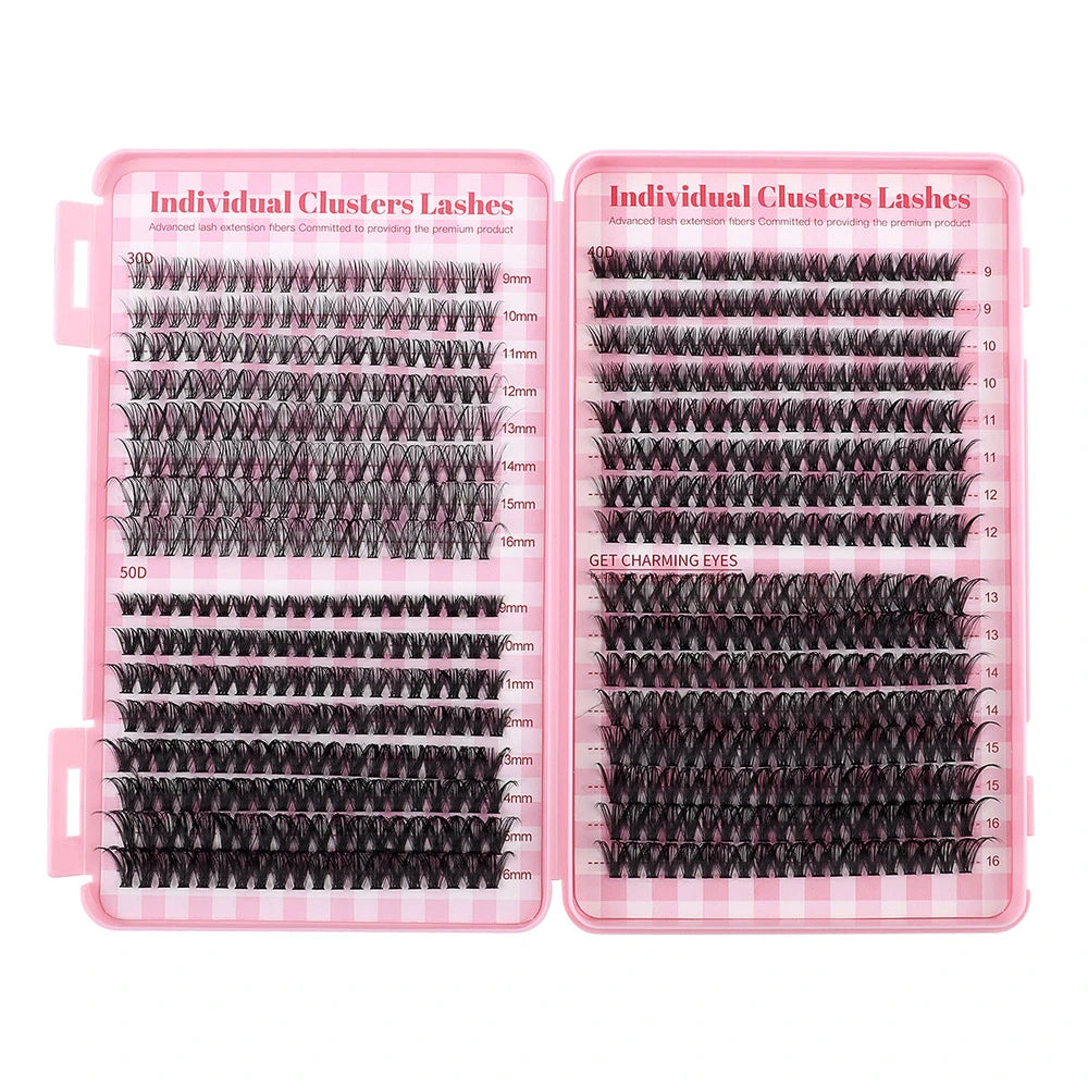 DIY Daily Natural Thick Segment Single Cluster False Eyelashes