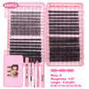 DIY Daily Natural Thick Segment Single Cluster False Eyelashes