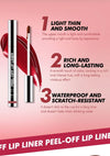 Slippery Lip Liner Pencil Waterproof, Long-Lasting, Smudge-Proof Moisturizing Plump Lips Lipstick, Lip Gloss, Lip Lacquer