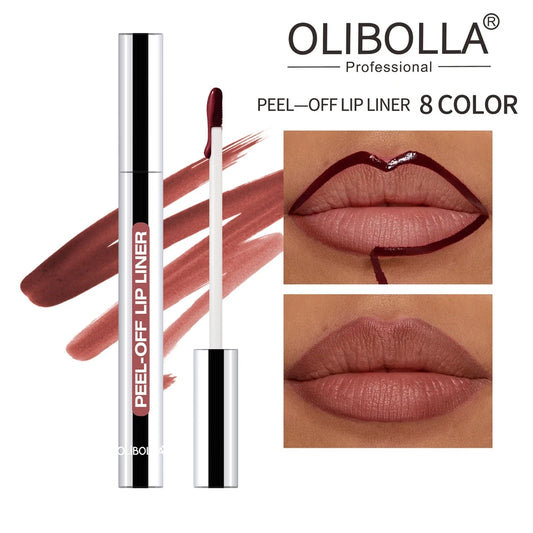 Slippery Lip Liner Pencil Waterproof, Long-Lasting, Smudge-Proof Moisturizing Plump Lips Lipstick, Lip Gloss, Lip Lacquer