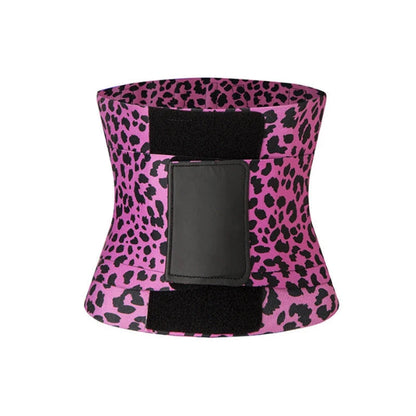 Pink Leopard Print Waist Cincher Wrap
