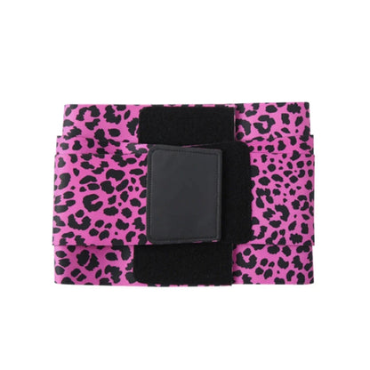 Pink Leopard Print Waist Cincher Wrap