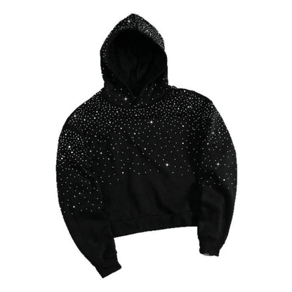 Sparkle Cropped Hoodie