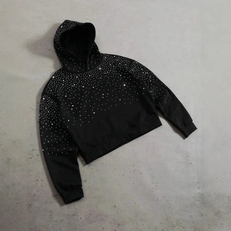 Sparkle Cropped Hoodie