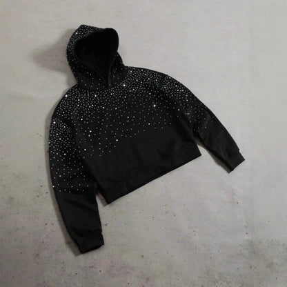 Sparkle Cropped Hoodie
