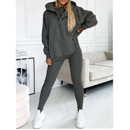 Women’s Off Shoulder Sweatshirt & Leggings Set