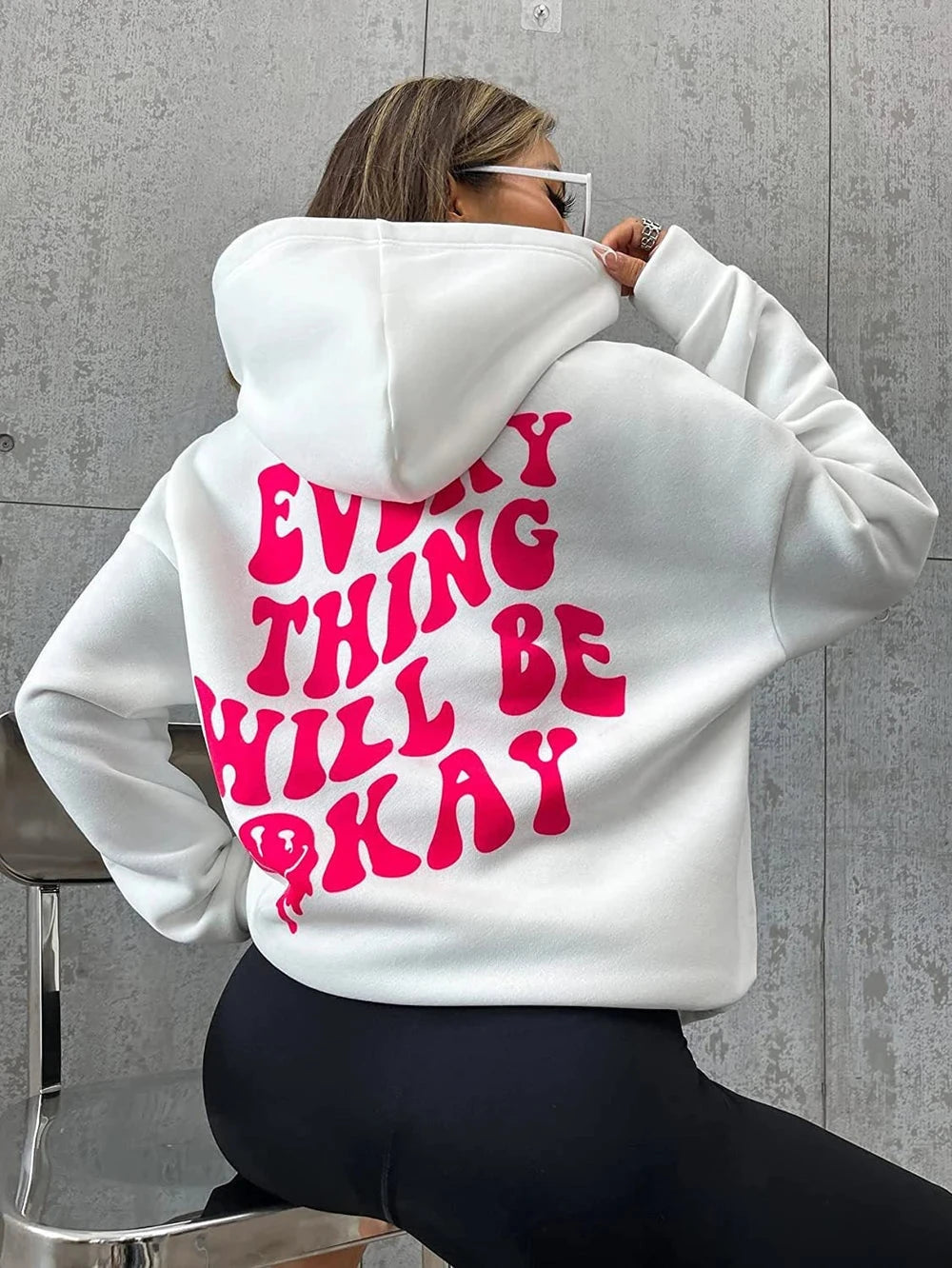 Everything Will Be Okay Graphic Hoodie