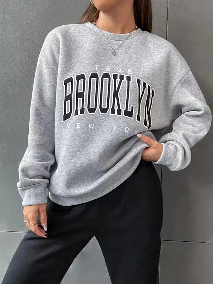 Brooklyn New York Graphic Sweatshirt & Joggers Set