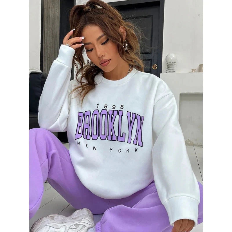 Brooklyn New York Graphic Sweatshirt & Joggers Set