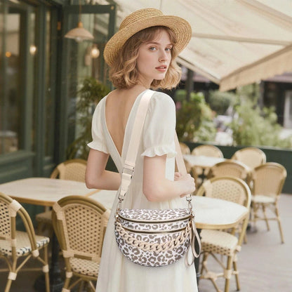 Leopard Print Crossbody Belt Bag