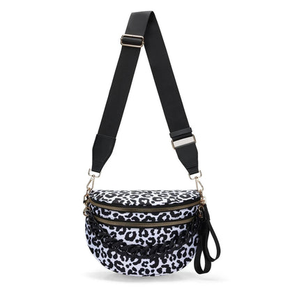 Leopard Print Crossbody Belt Bag
