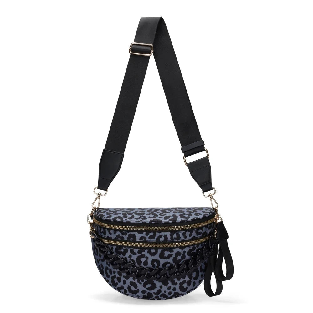 Leopard Print Crossbody Belt Bag