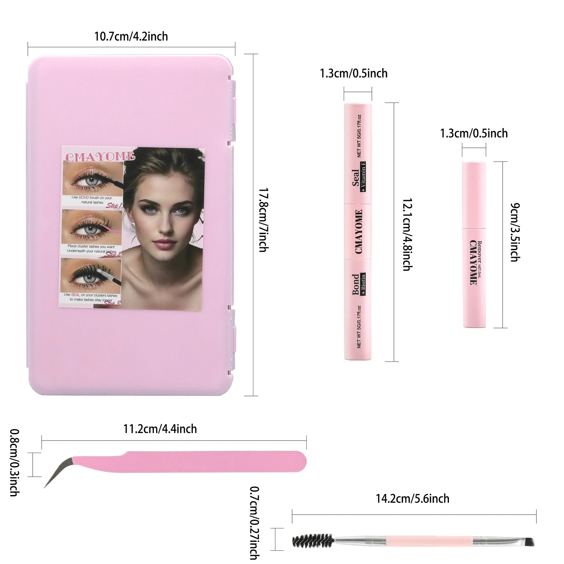 Eyelash 8Cm-16Cm 30+40+50Dindividual Lashes Book Clusters Extensions False Eyelash DIY at Home Cluster Eyelash Extensions Makeup
