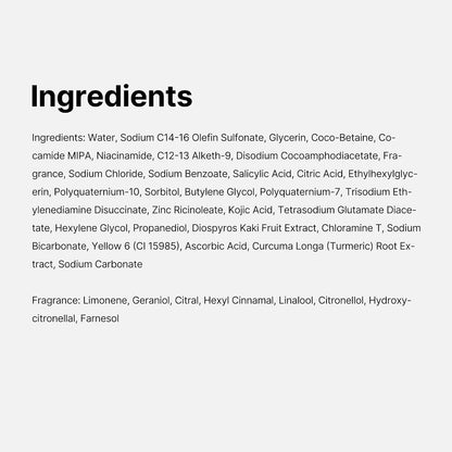 Medicube Kojic Acid Turmeric Brightening Body Wash, 13.52 Fl.Oz