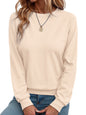 Fall Sweatshirts for Women Crewneck Long Sleeve Shirts Casual Tunic Tops Lightweight Pullover Sweatshirts