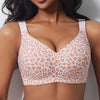 Leopard Jelly Bras No Underwire Push up Wireless Bra Seamless Lift Bras Full Coverage Bralette Everyday Brassiere plus Size