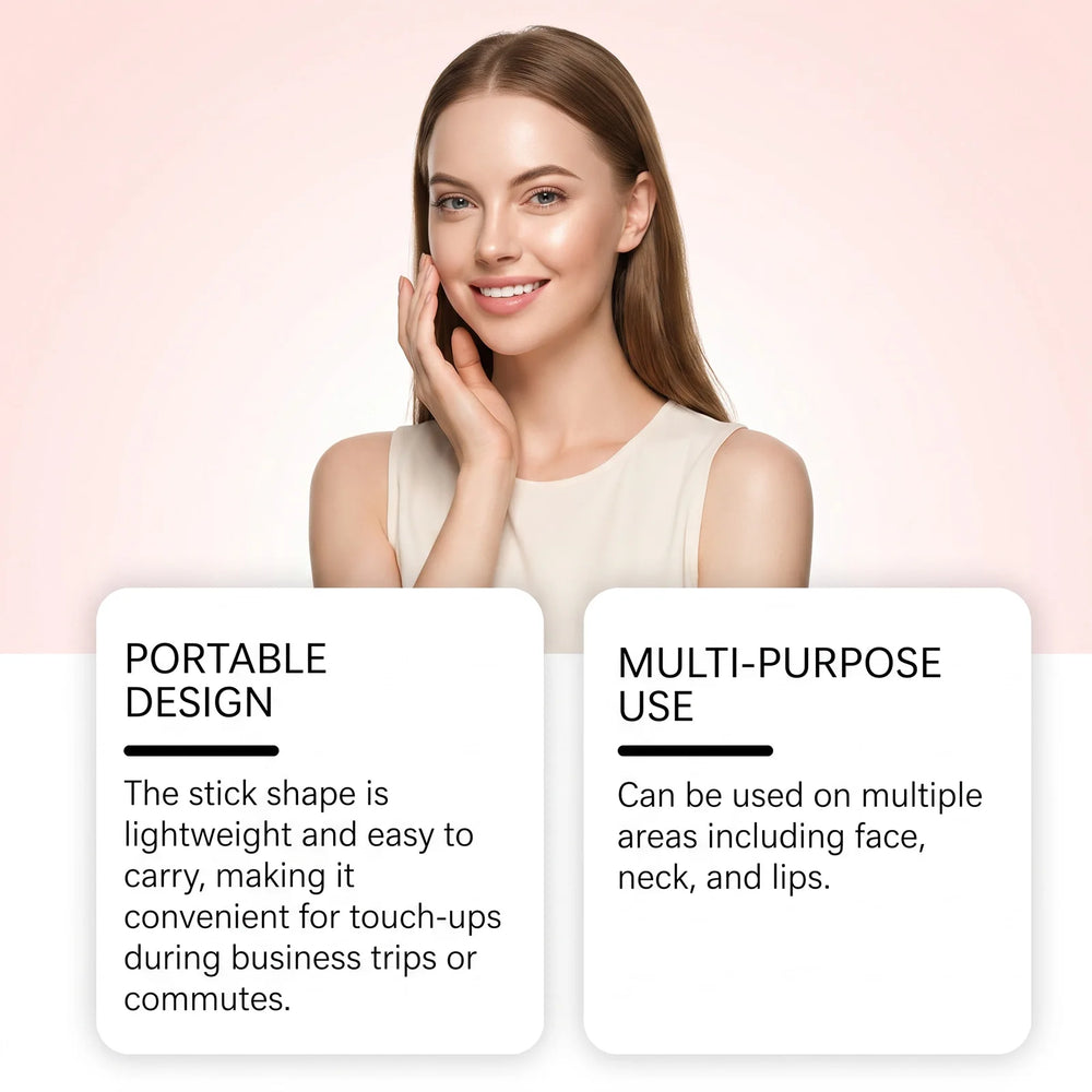 PDRN Pink Collagen Volume Multi Balm Stick Plumping Revitalize Skin Brighten Smooth Fine Lines for Face,Neck,Under Eyes,Lip Care