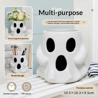 Cute Ghost Candy Bowl – Halloween Snack Holder & Table Decor
