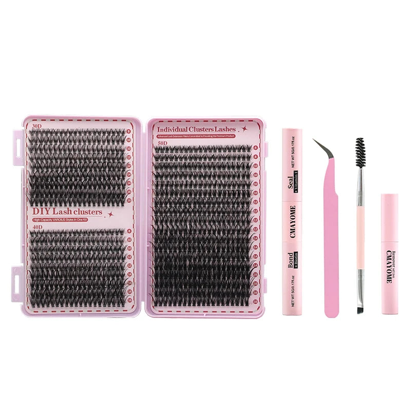 Eyelash 8Cm-16Cm 30+40+50Dindividual Lashes Book Clusters Extensions False Eyelash DIY at Home Cluster Eyelash Extensions Makeup