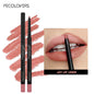 Waterproof Matte Lipliner Pencil Red Contour Tint Lipstick Long Lasting Non-Stick Cup Moisturising Lips Makeup 12 Colors